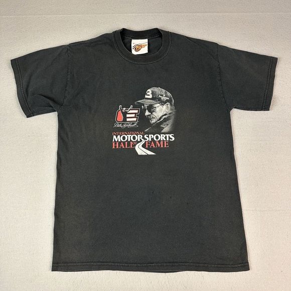Vintage Dale Earnhardt Sr Shirt Mens Medium Black Winners Circle Hall Of Fame - Picture 1 of 15
